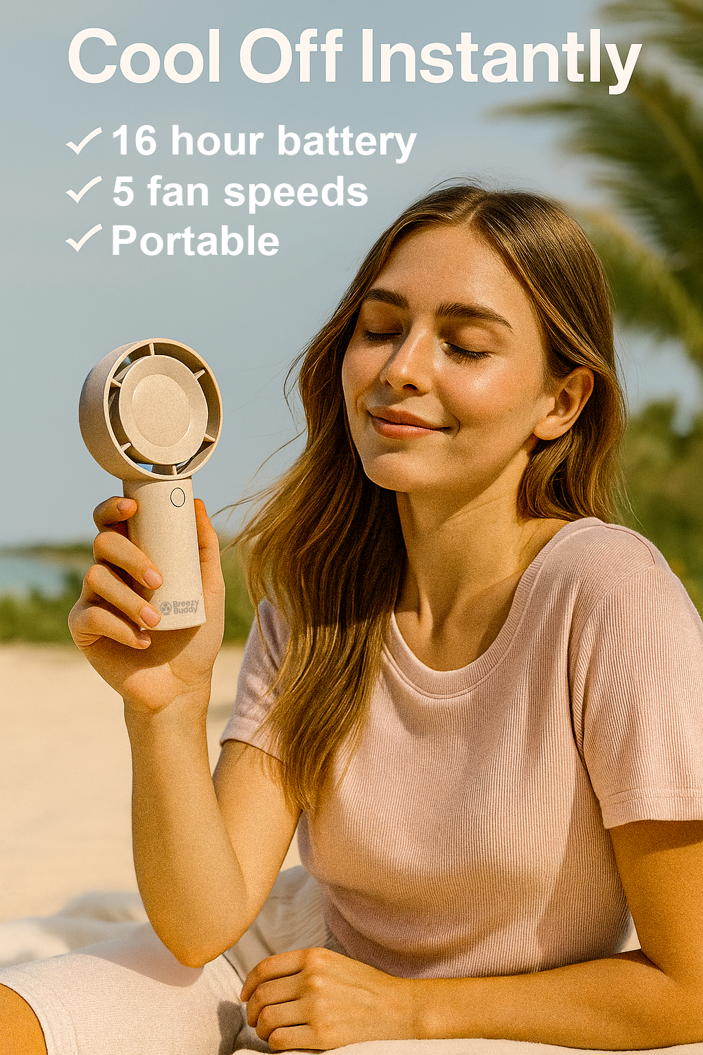 BreezyBuddy™ Handheld Cooling Fan